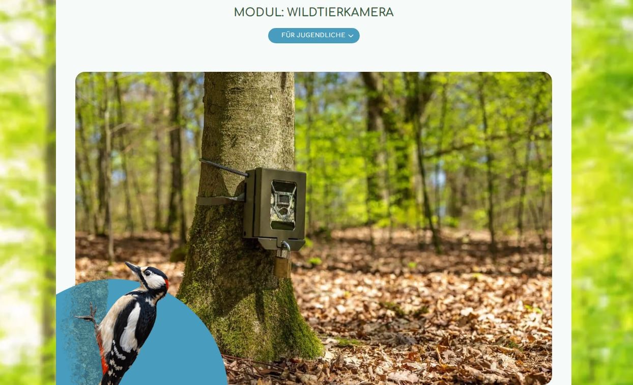 Natur digital begreifen/ Bildschirmfoto
