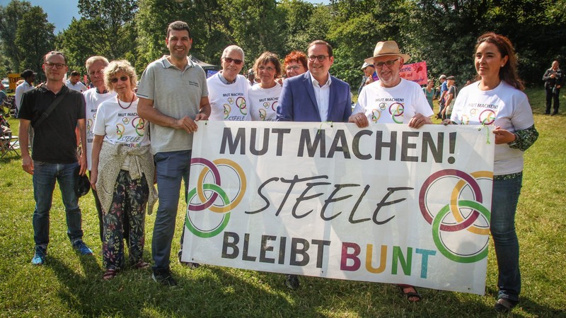 Foto/ Bürgerbündnis „Mut machen – Steele bleibt bunt“