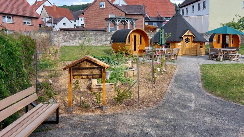 Seit 2021 hat Ovenhausen eine neue Dorfmitte. Foto/ Katholische Kirchengemeinde St. Maria Salome Ovenhausen