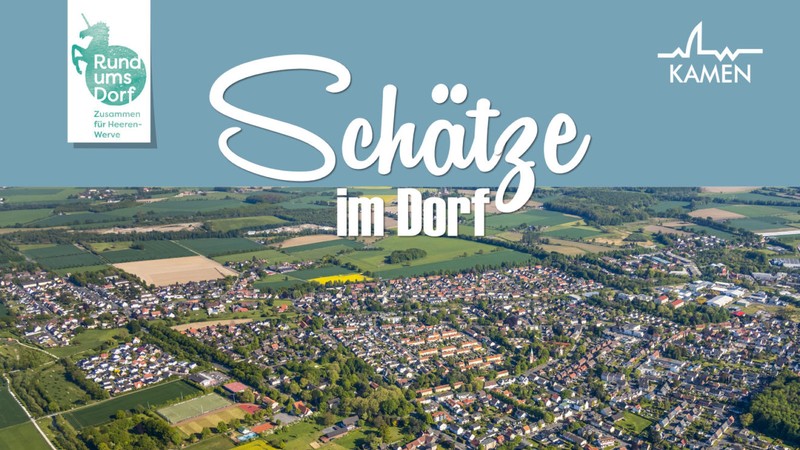 Titelblatt der Broschüre „Schätze im Dorf“ Grafik/ plan-lokal Körbel + Scholle Stadtplaner PartmbB