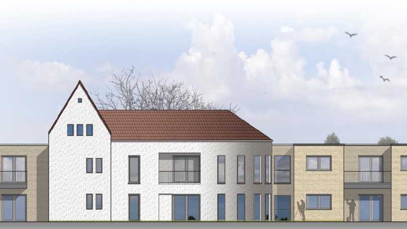 Von der Kanalseite aus werden die Umrisse des Neubaus jenen der ehemaligen Versöhnungskirche entsprechen – das Gebäude wird allerdings nach neuestem Standard errichtet.  Grafik/ bmv architekten