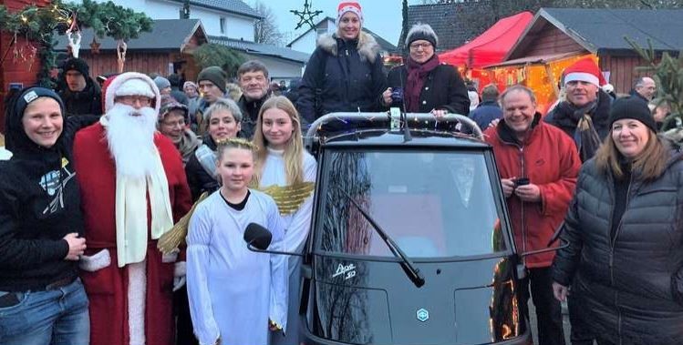 Das Künsecker Mobil auf dem Künsebecker Weihnachtsmarkt 2022 Foto/ Interessengemeinschaft Künsebecker Bürger e. V.
