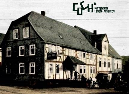 Historisches Foto des Hauses Dilthey Grafik/ Heimatverein. Alte Vogtei Burbach e. V.