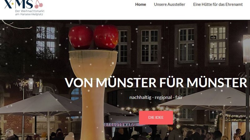 Grafik/ Bildschirmfoto der Webseite xms-markt.de (abgerufen am: 7. Dezember 2022)